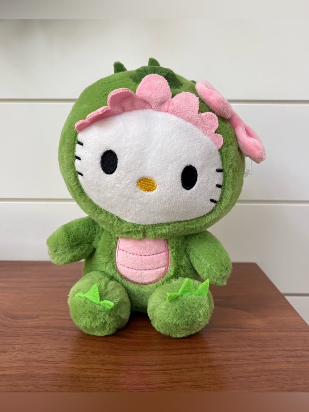 Fiesta Sanrio Hello Kitty Green Dragon Costume Plush Stuffed Toy 10” Collectible